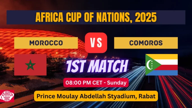 Morocco vs Comoros 1st Match Live Streaming Info [FREE or PAID]